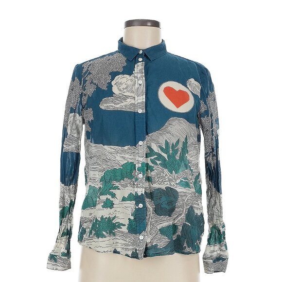 Sezane x Inoui Editions Pierro Shirt in Green Story 36 4 - Picture 2 of 5